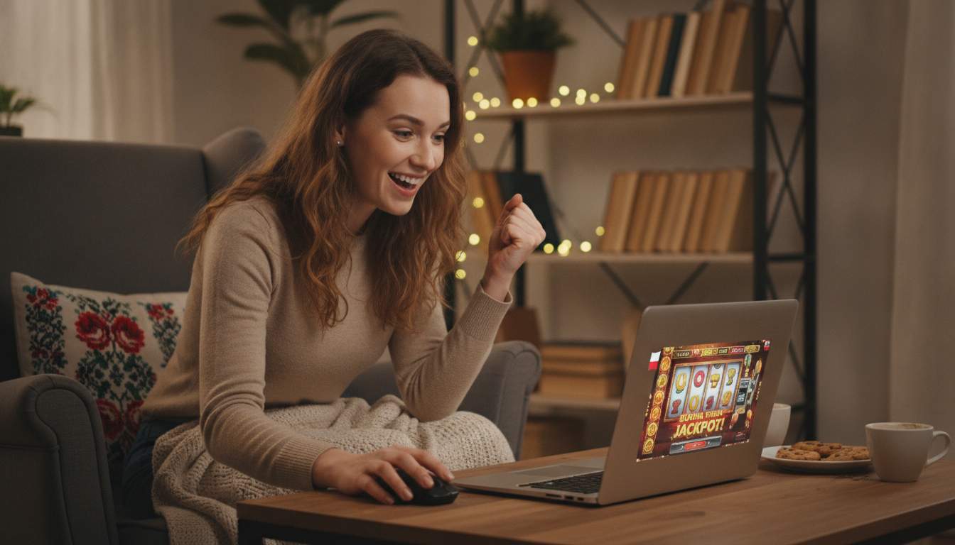 Slot Games at Twindorkasyno Woman enjoying slot games